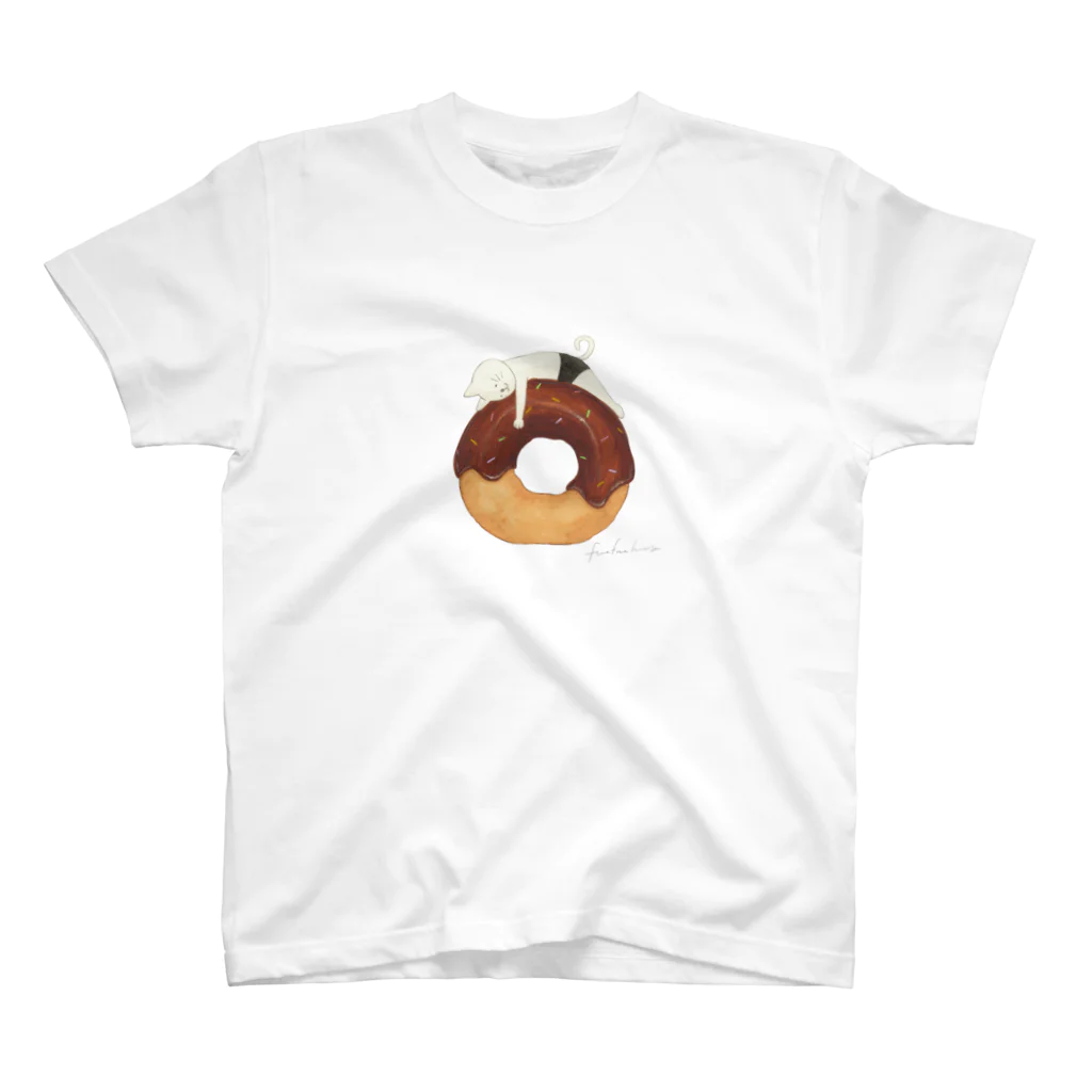 FWAFWA house+のネコぱんとチョコがけドーナツ Regular Fit T-Shirt