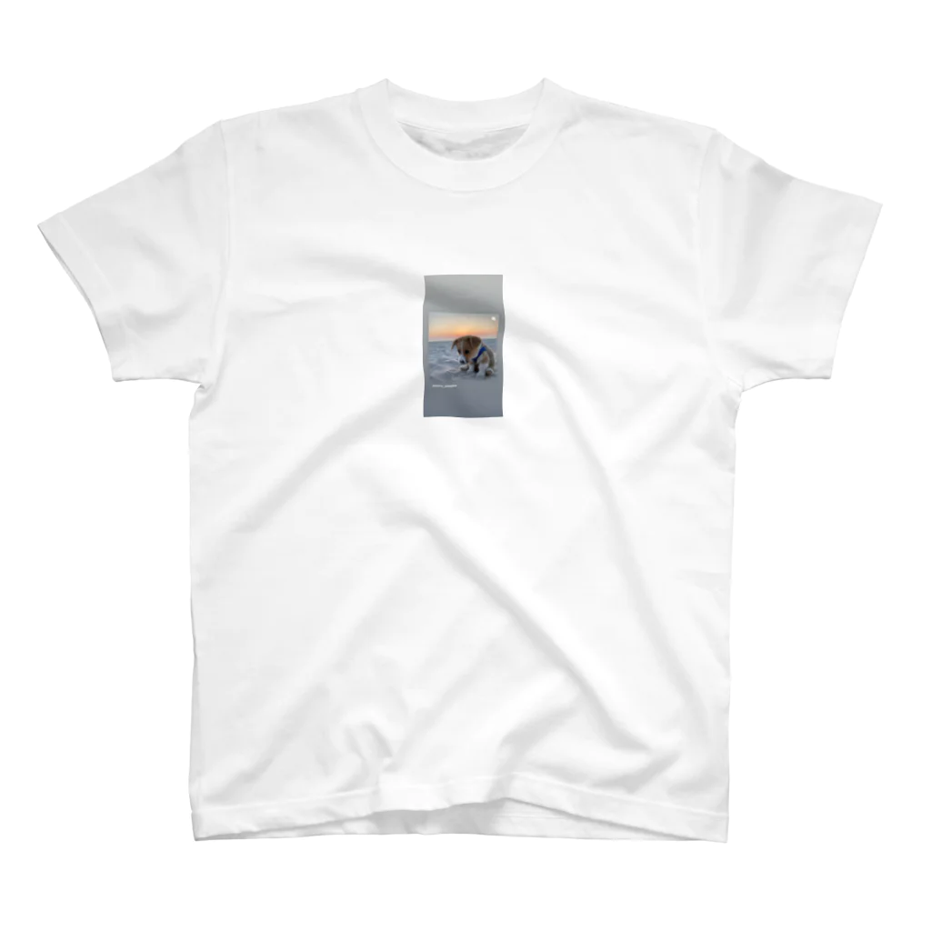 Limiko87の砂浜と夕陽 Regular Fit T-Shirt