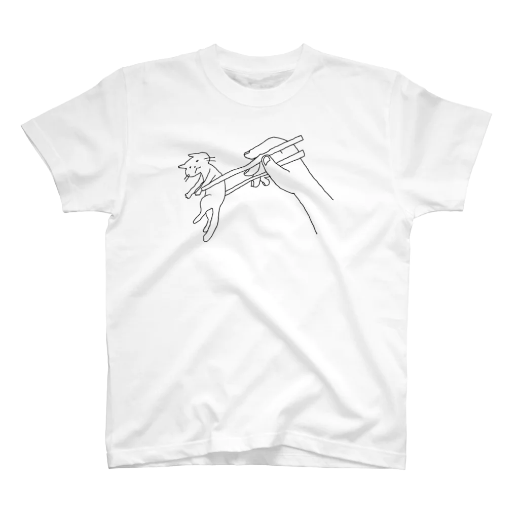 LONESOME TYPE ススの摘ネコ（白日） スタンダードTシャツ