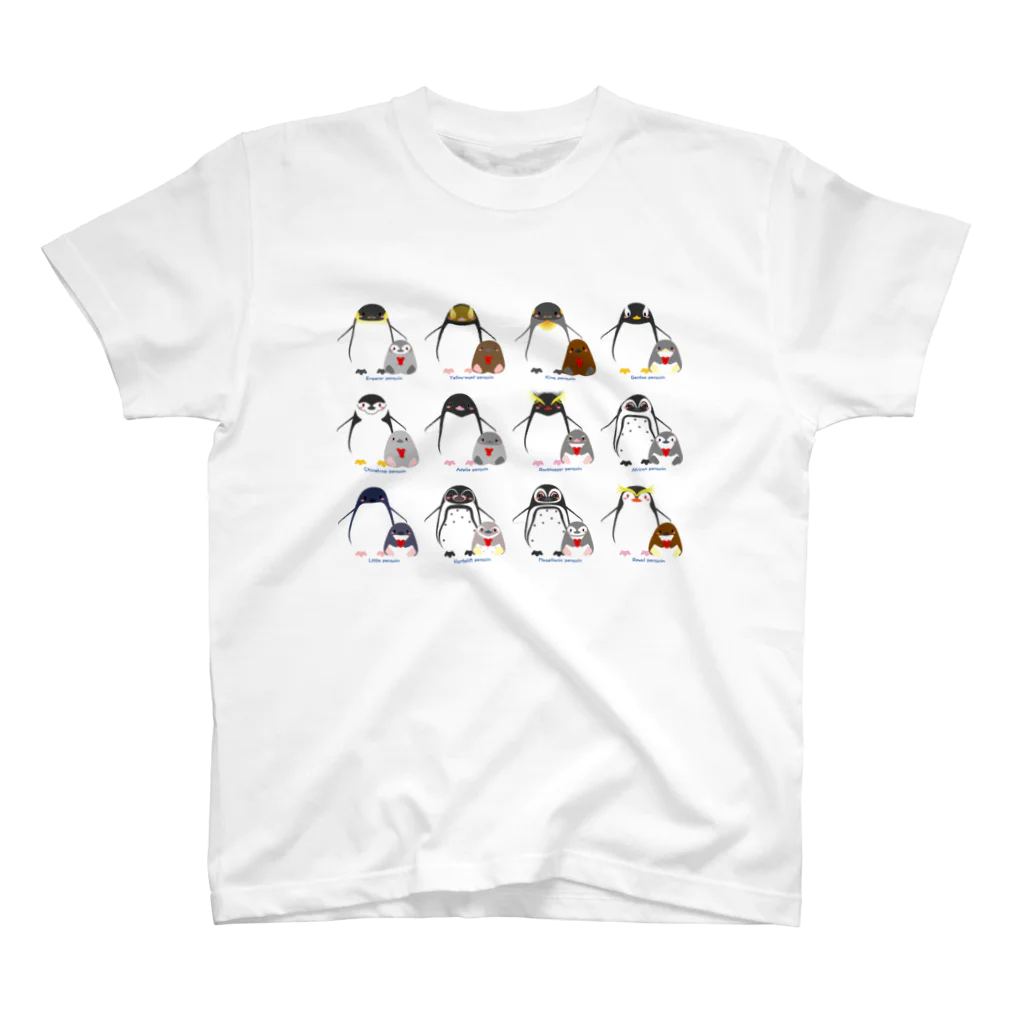 チヒロのペンギン親子たち スタンダードTシャツ