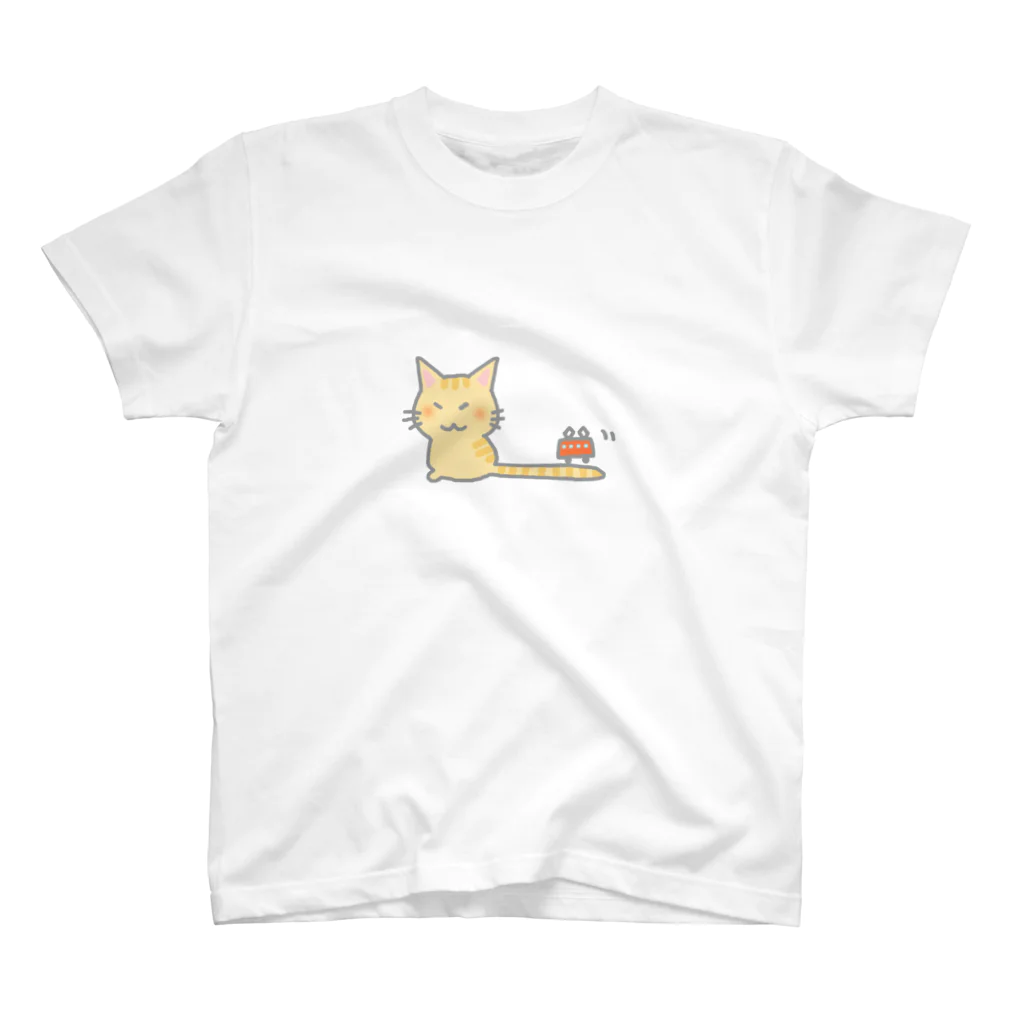 フニータと猫のお店の電車猫さん スタンダードTシャツ