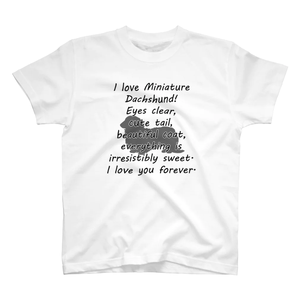 onehappinessのミニチュアダックスフンド スタンダードTシャツ