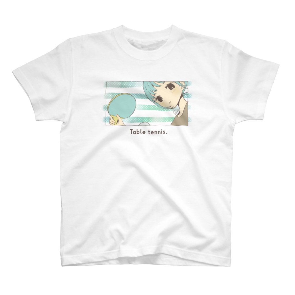 m_matsurikaのTable tennis. Regular Fit T-Shirt