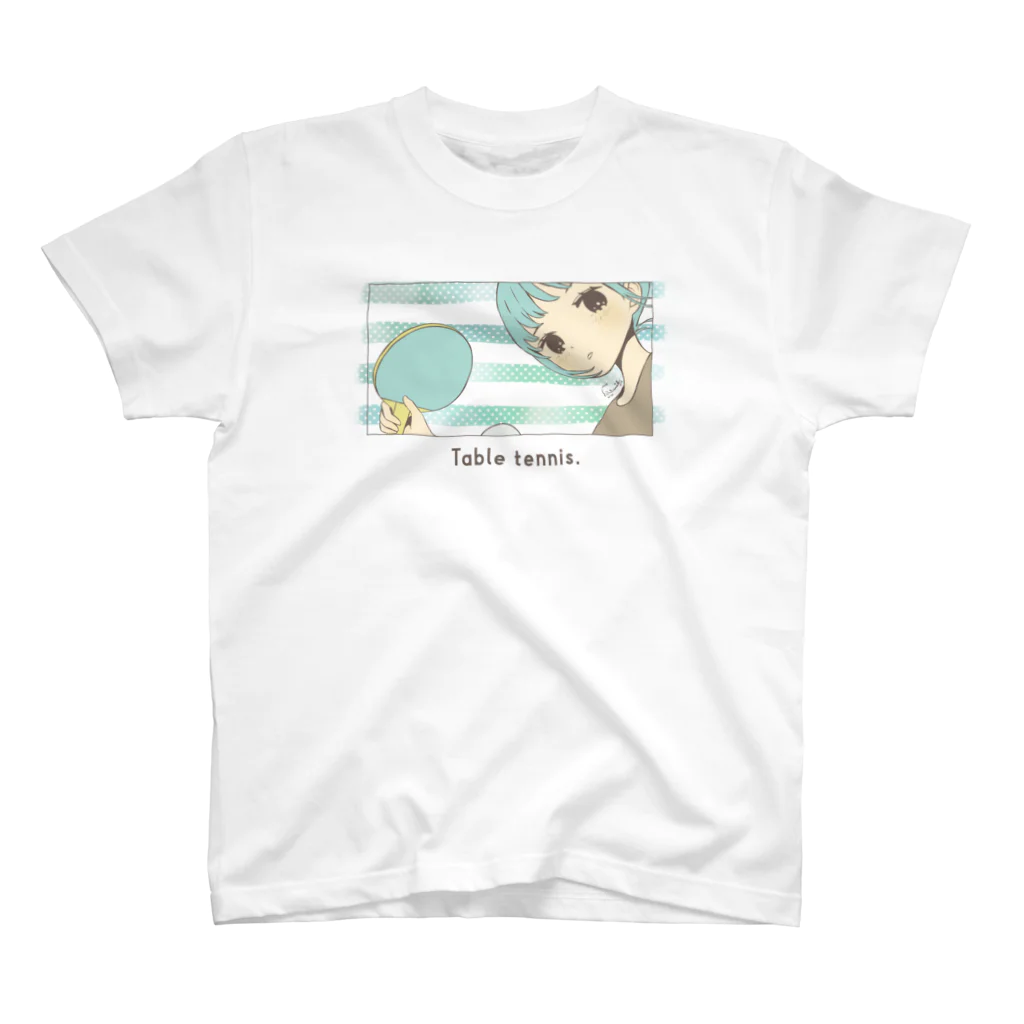 m_matsurikaのTable tennis. スタンダードTシャツ