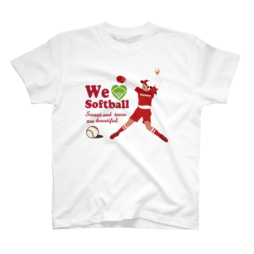 キッズモード某のwe love Softball Victory スタンダードTシャツ