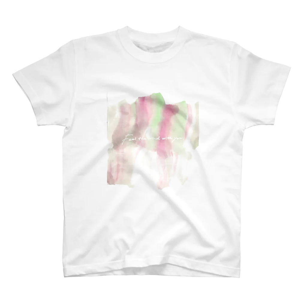 Lwip_HirokoTOKUNAGA のFeel thewind with you_drawing_1 Regular Fit T-Shirt