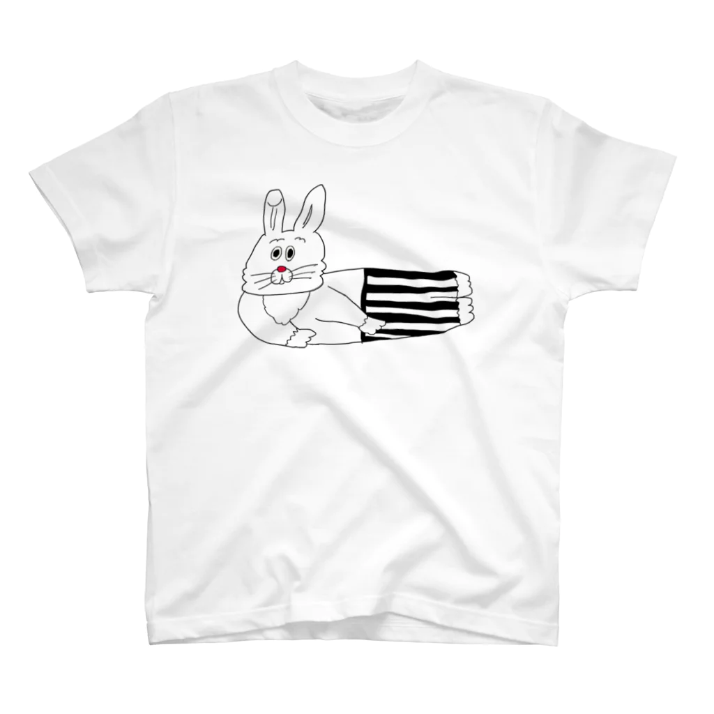 SELECTSHOP MTIのシマシマパンツのうさぎ Regular Fit T-Shirt