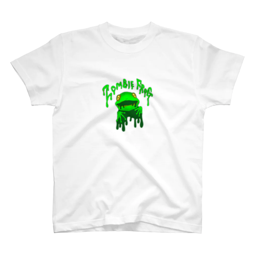 れなしやのZombie frog スタンダードTシャツ