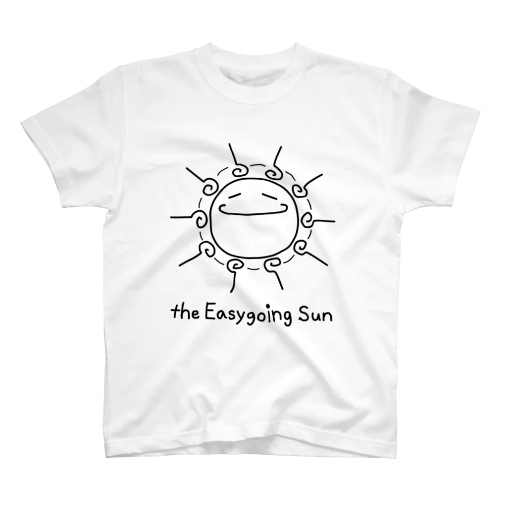 たいようSUNののんきなたいようSUN・線のみ スタンダードTシャツ