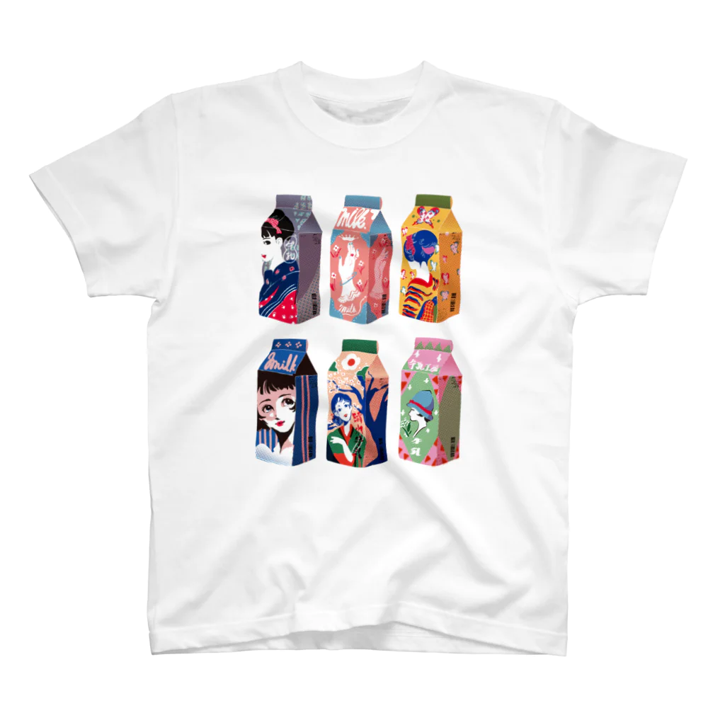 HOHOEMI🍋の牛乳の少女 スタンダードTシャツ