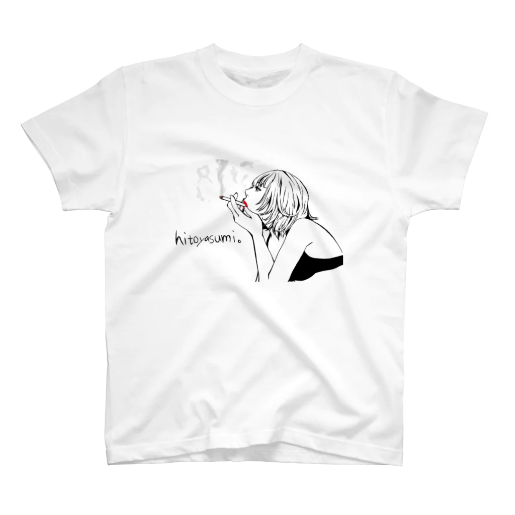 hitoyasumi。のhitoyasumi。 スタンダードTシャツ