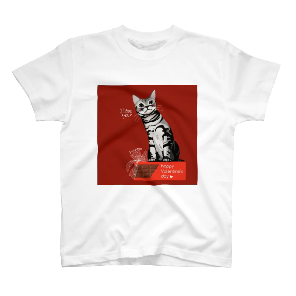 ナーサンのバレンタイン猫小夏さん スタンダードTシャツ