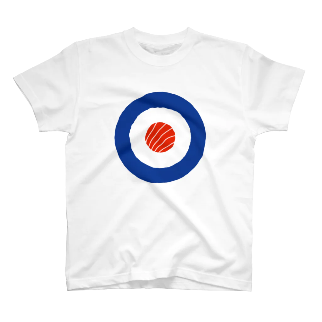 9bdesignのスシ・ターゲット Target Sushi Roll Roundel スタンダードTシャツ