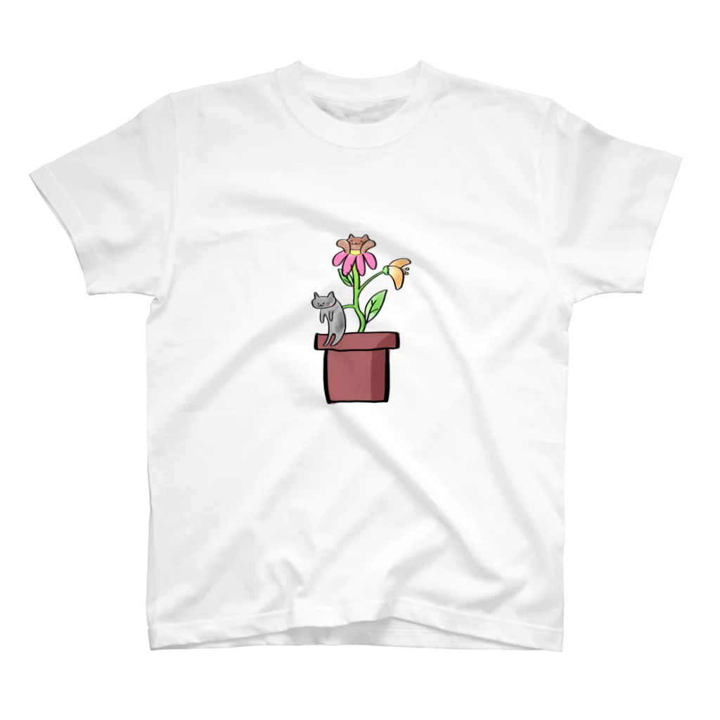 margaritaの観猫植物 Regular Fit T-Shirt