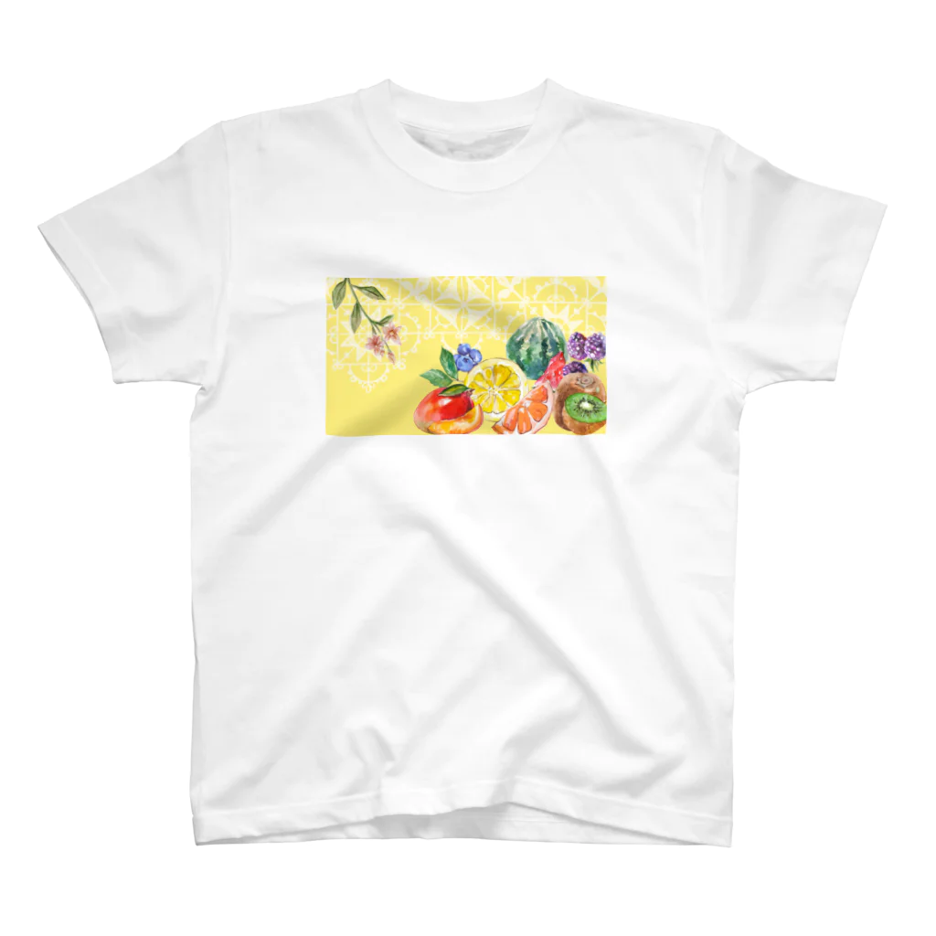 sopshizu shop ~CAFE  MOON~の夏のレトロフルーツ スタンダードTシャツ