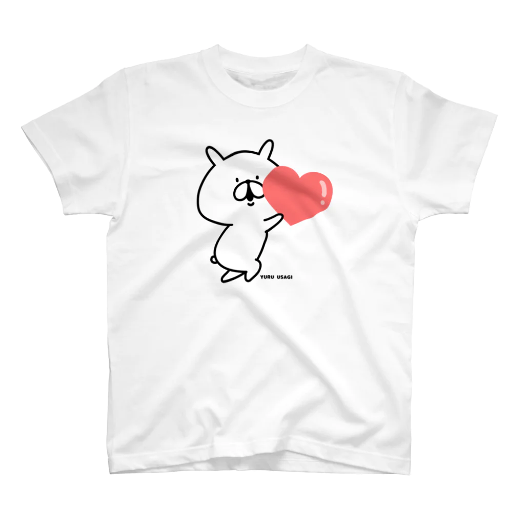 chococo_yuruusagiのゆるうさぎ ハートあげる Regular Fit T-Shirt