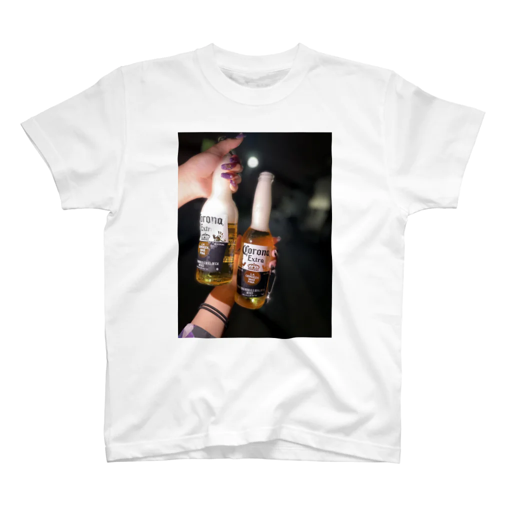 (白目)のコロナビール スタンダードTシャツ