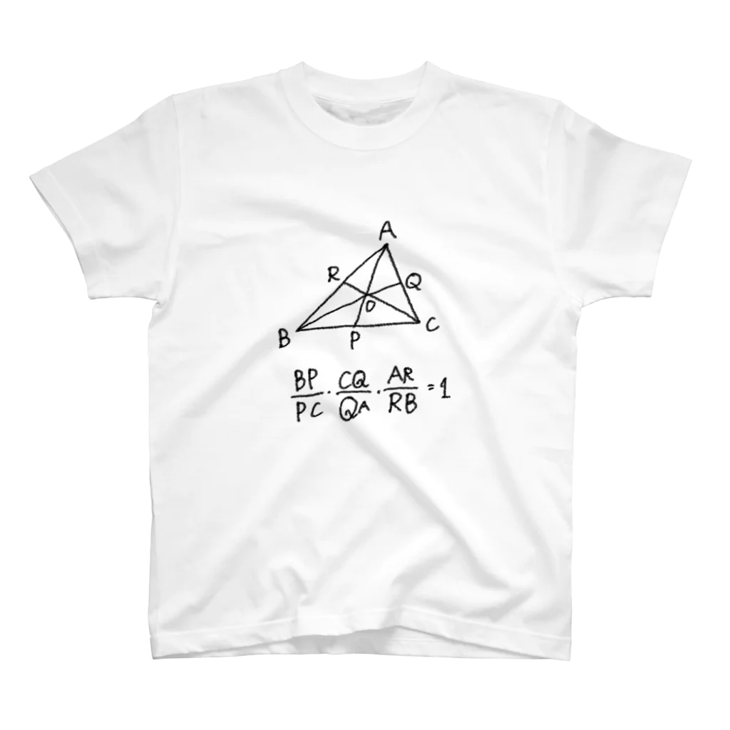 ひまわり。のチェバの定理。 スタンダードTシャツ