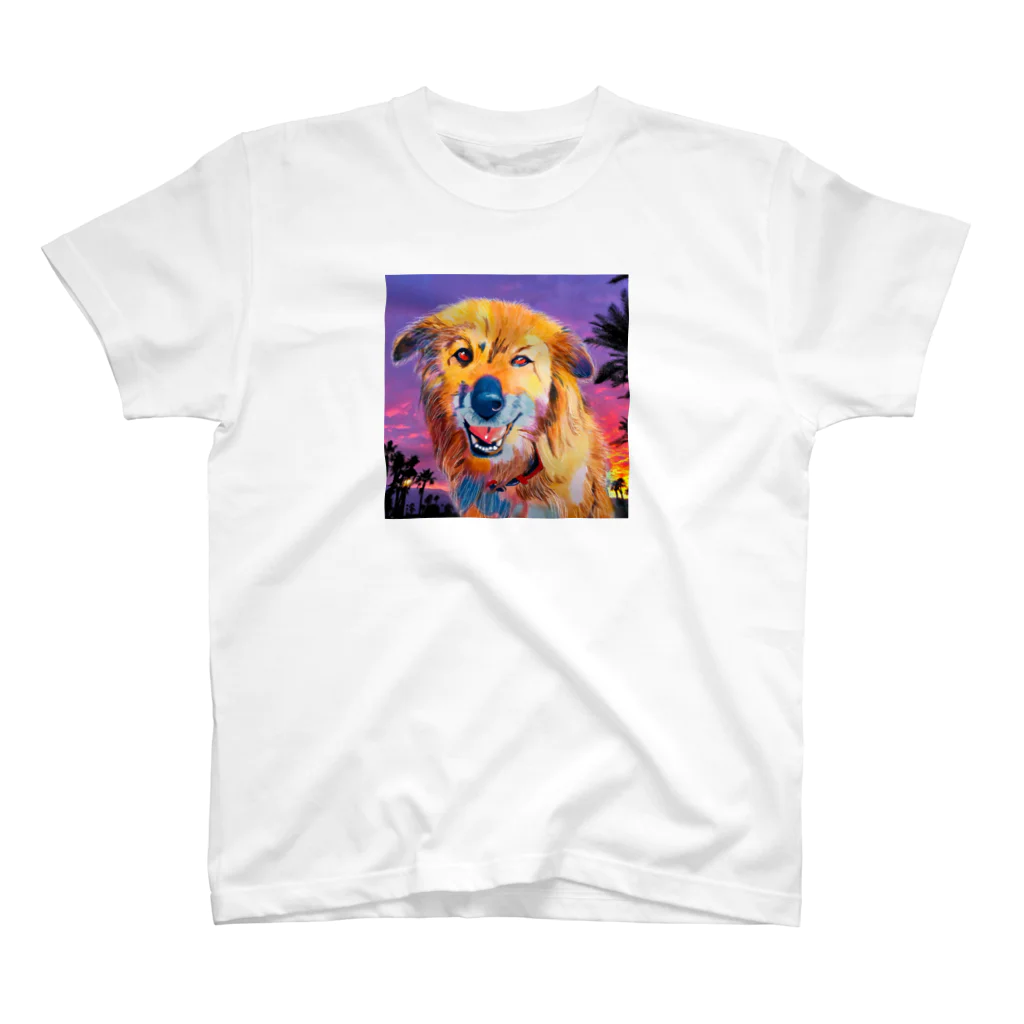 E.Doの月犬 スタンダードTシャツ