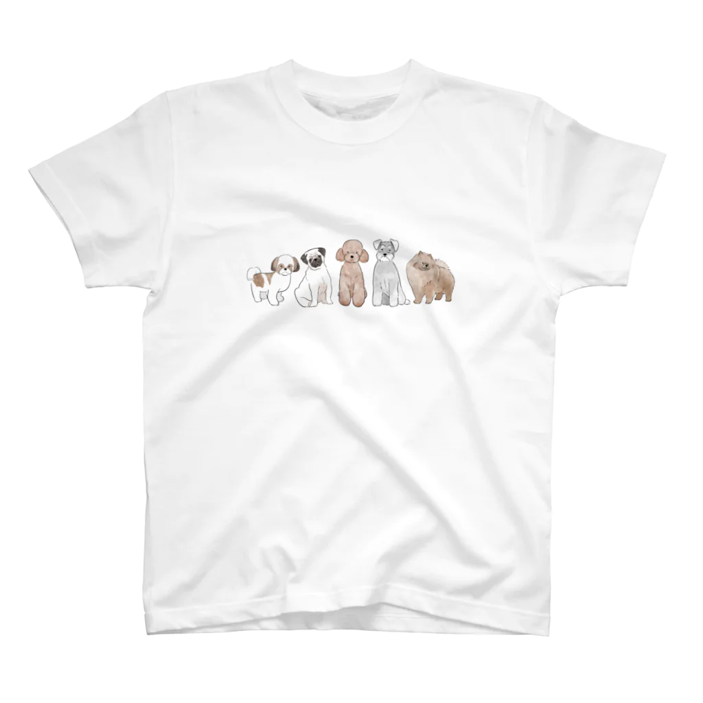 まいこ｜ほっこりイラスト🖌️の小型犬あつめました Regular Fit T-Shirt