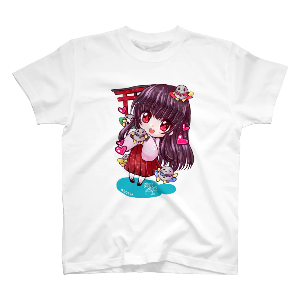 如月れいなの神渕神社ちゃん Regular Fit T-Shirt