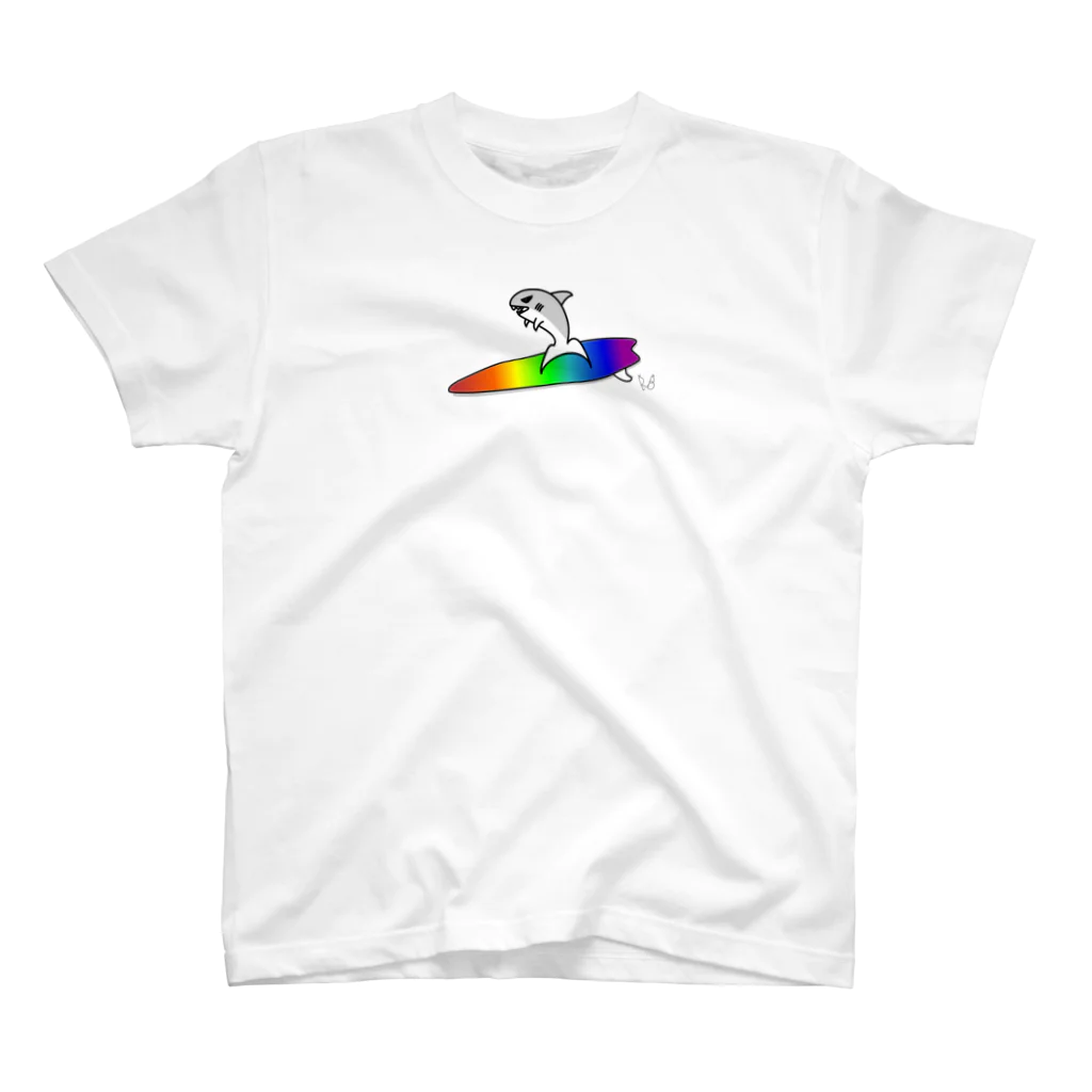 RAINBOW（レインボー）のシャークボーいい波のってんねぇ スタンダードTシャツ