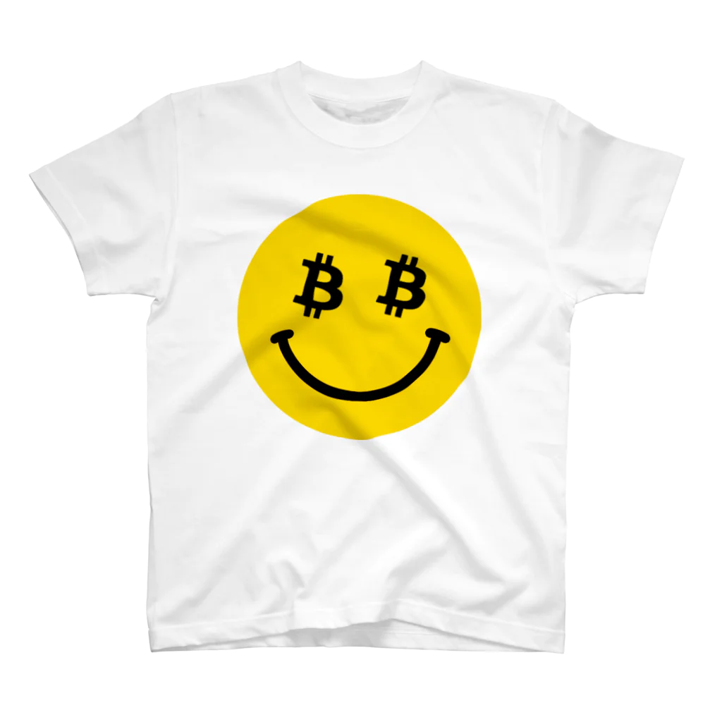 MCP Factoryのビットコインスマイリー スタンダードTシャツ