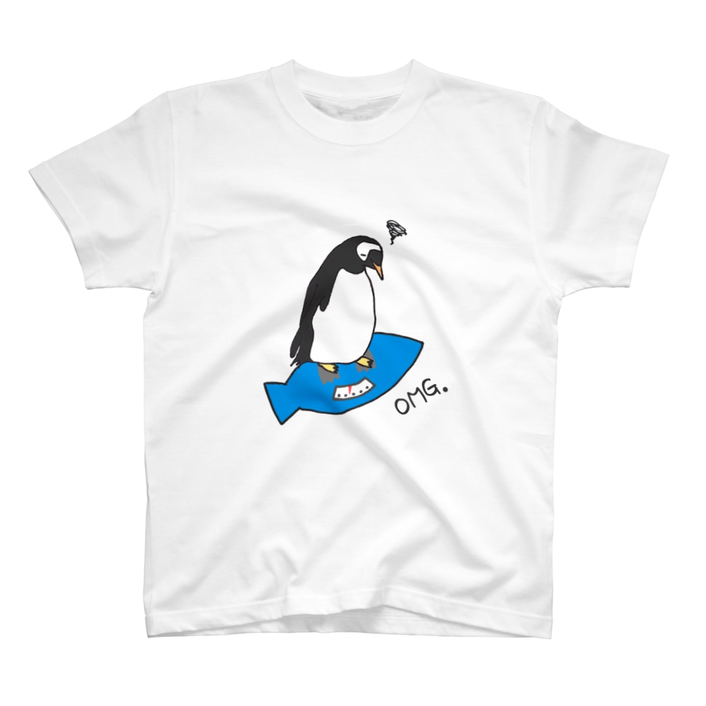 ゆずぽんずの体重を気にするペンギン Regular Fit T-Shirt