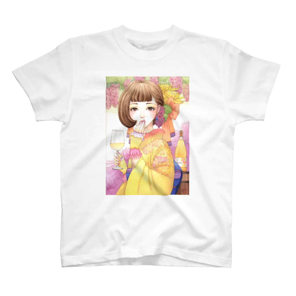 苗村さとみのワイン女子・デラウェアドライヌーボー スタンダードTシャツ