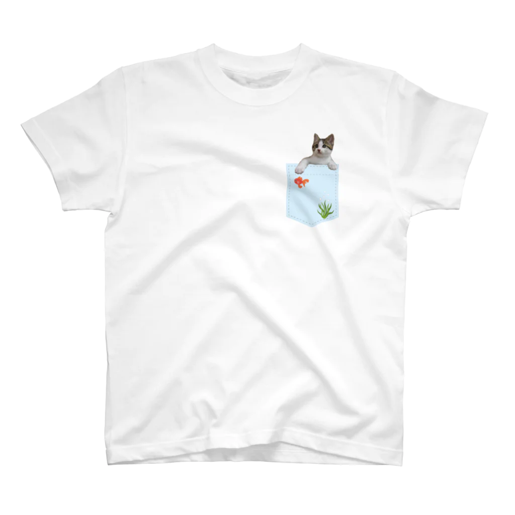 princess_marcheの金魚と猫 Regular Fit T-Shirt