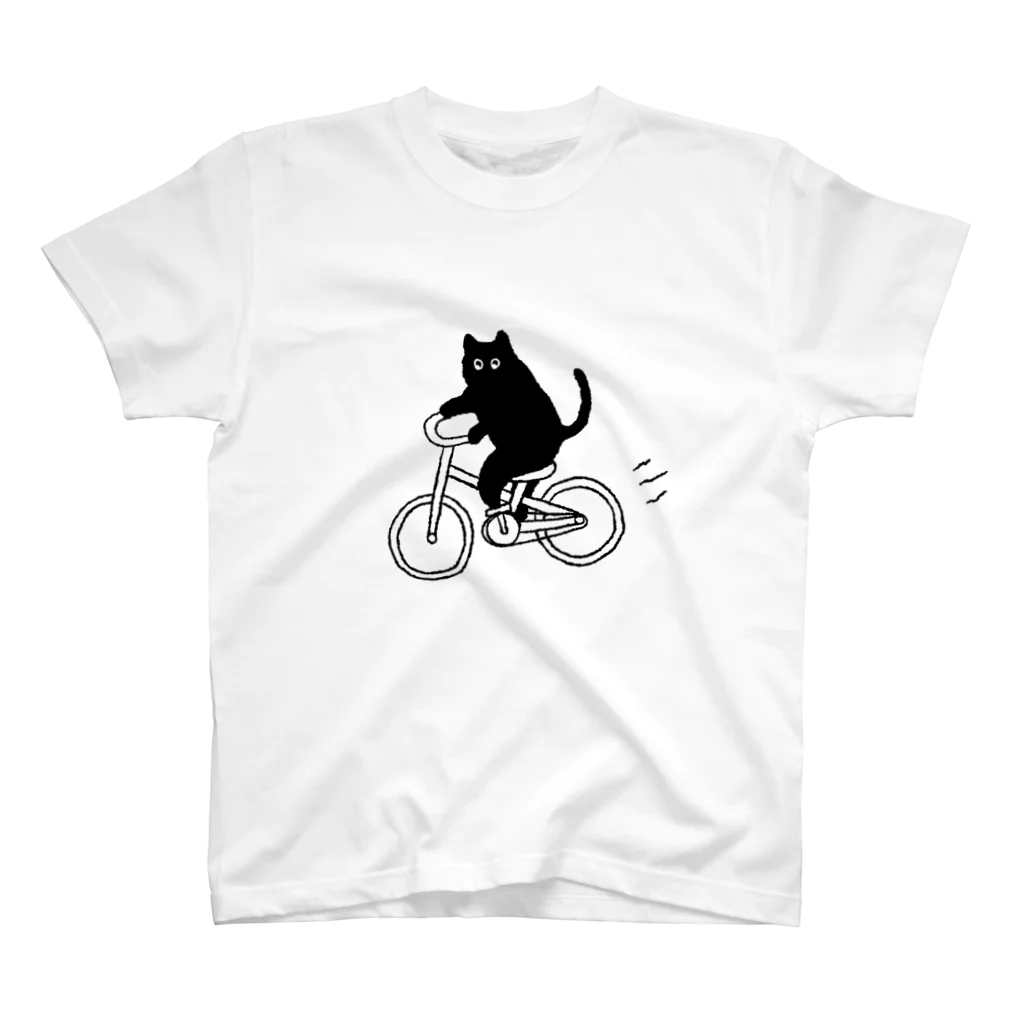 k_oの自転車に乗ったねこ Cycling cat スタンダードTシャツ