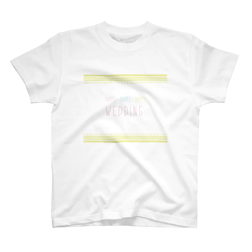 yuka_clucluのHAPPY WEDDING スタンダードTシャツ