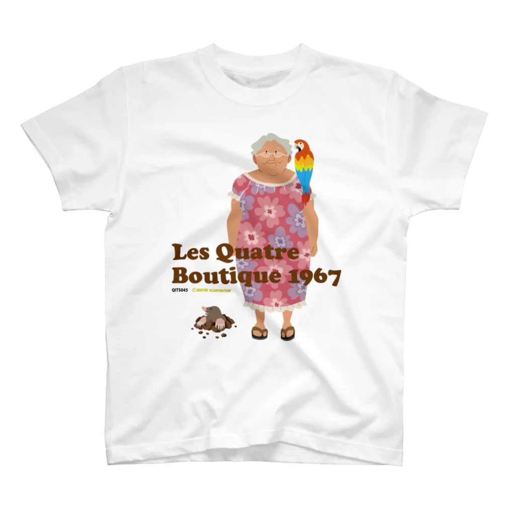 Quatre IllustrationのLQB1967_03_おばあちゃんと仲間たち Regular Fit T-Shirt