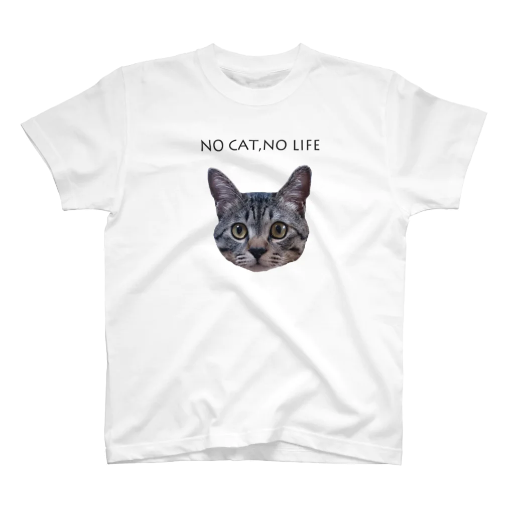 siesta.jewelryのNO CAT,NO LIFE スタンダードTシャツ