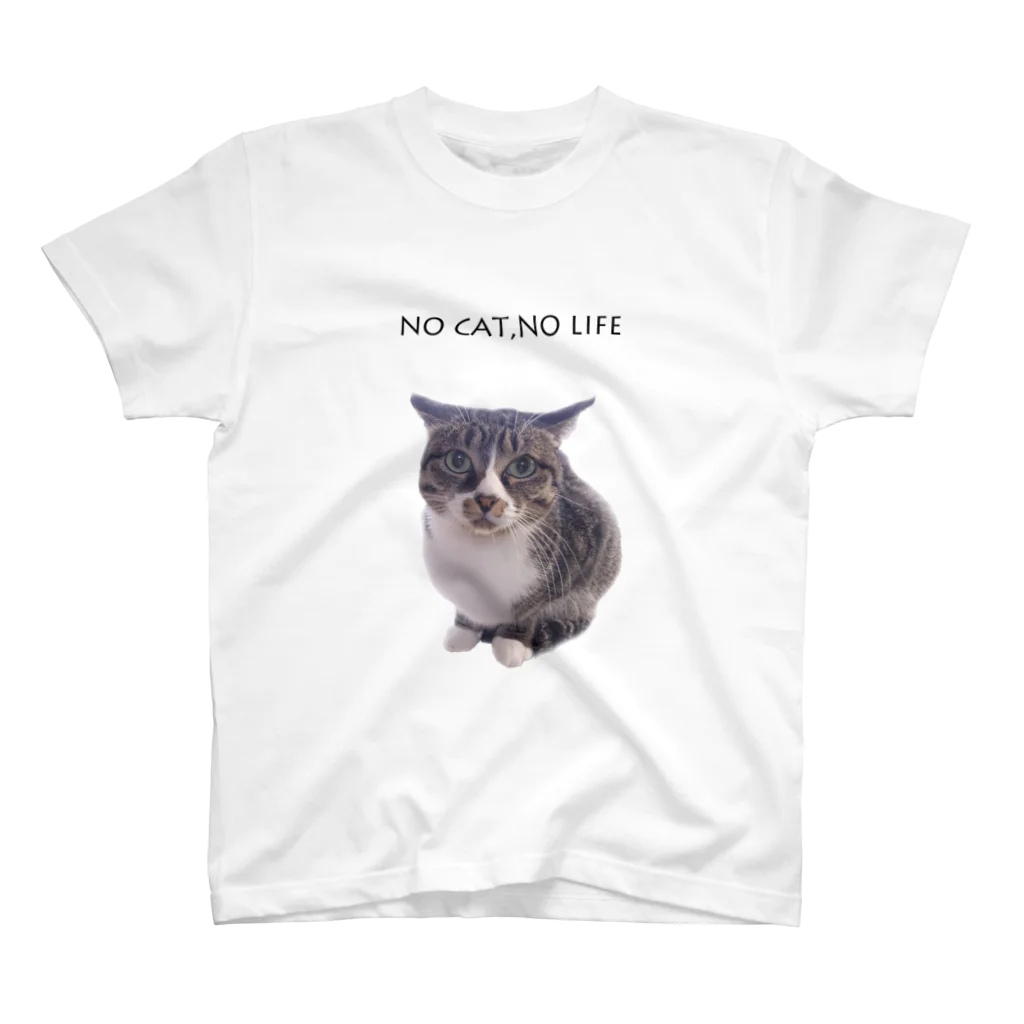 siesta.jewelryのNO CAT,NO LIFE2 スタンダードTシャツ