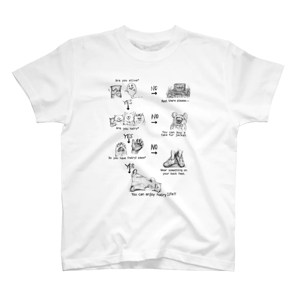 ErrorKodeのENJOY HAIRY LIFE! Tシャツ Regular Fit T-Shirt