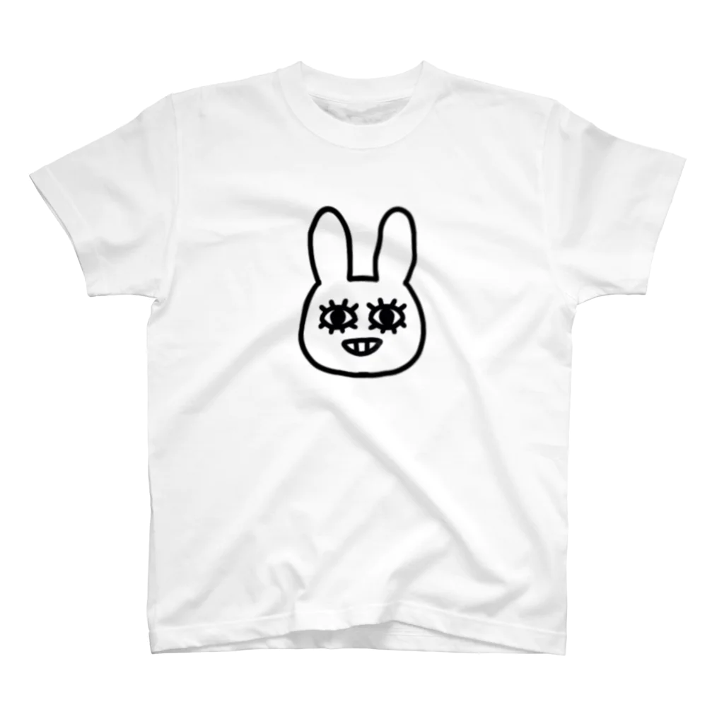 rabbit.bのpoker face rabbit スタンダードTシャツ