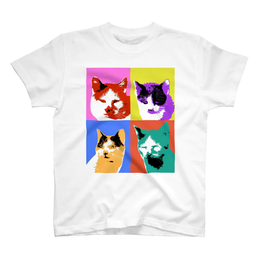 ともさんかくのお店のAndy’s cat スタンダードTシャツ