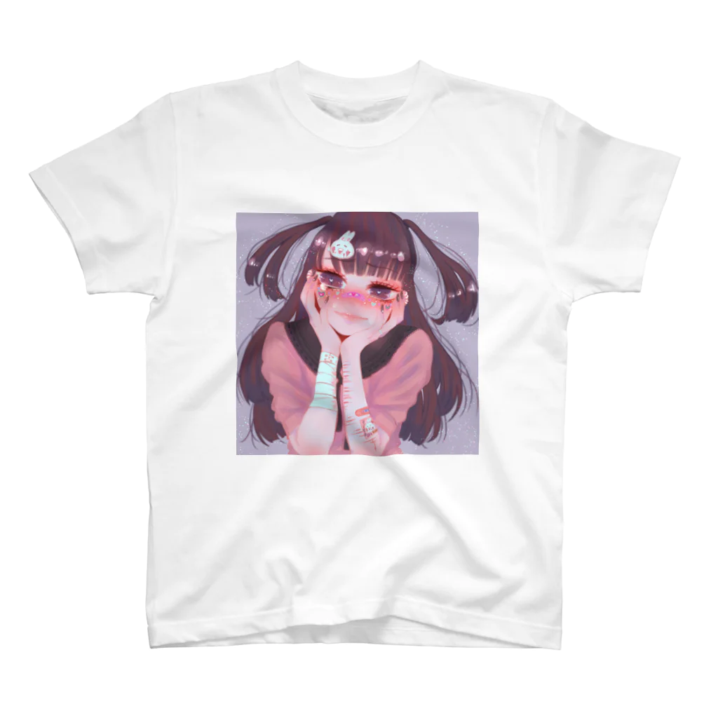 ALCOHOLICの推しメン(ヘラ)ちゃん スタンダードTシャツ