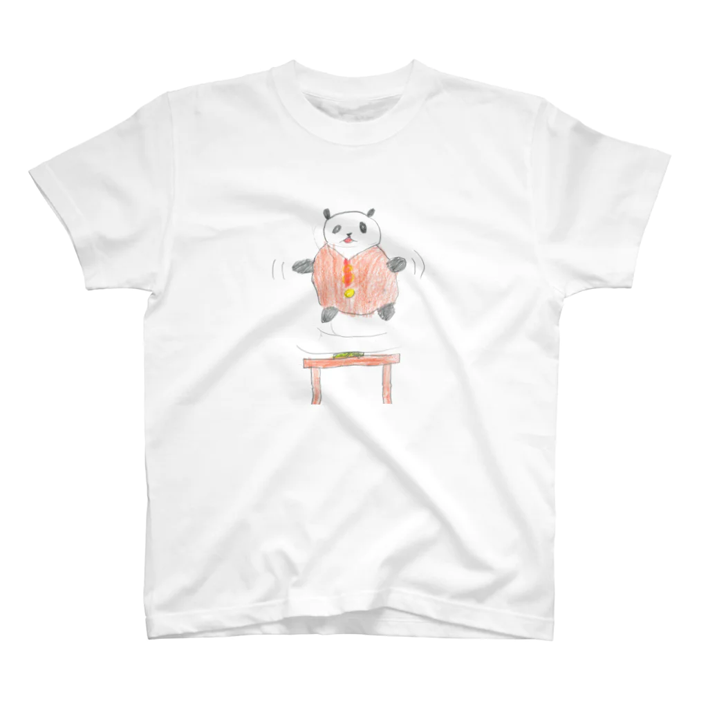 wakame soupのパンダかいちょう スタンダードTシャツ