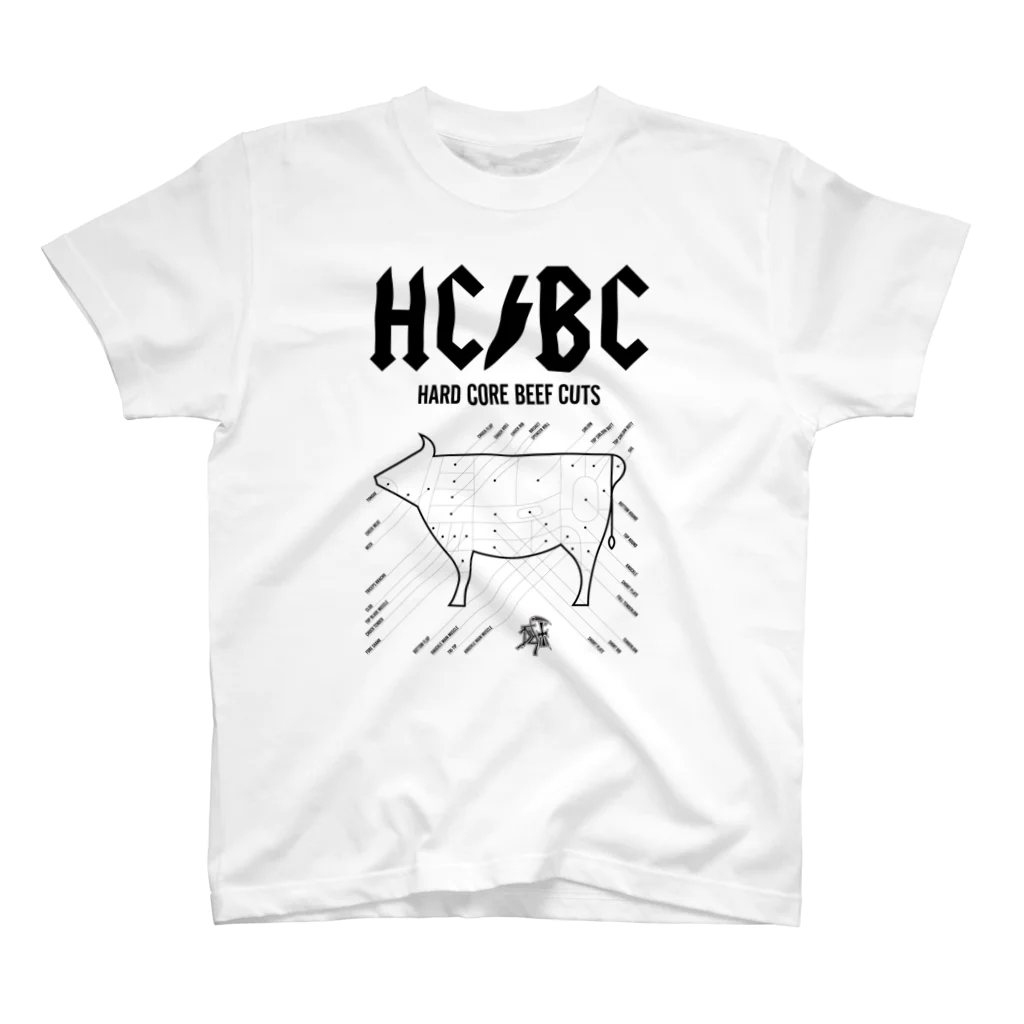 DEATHPOGRAPHYのHCBC💀 BlackPrint スタンダードTシャツ