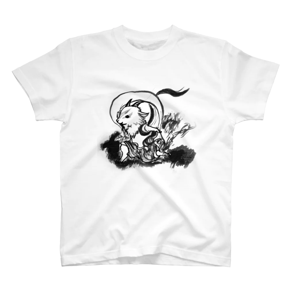 こまろくの風神めぇめ(透過) スタンダードTシャツ