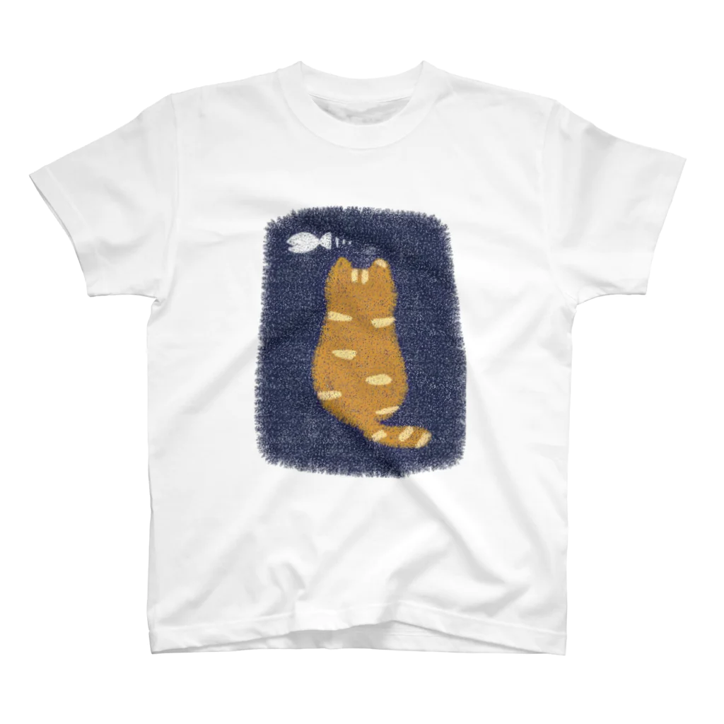 ラクガキマートの背中ねこねこ Regular Fit T-Shirt