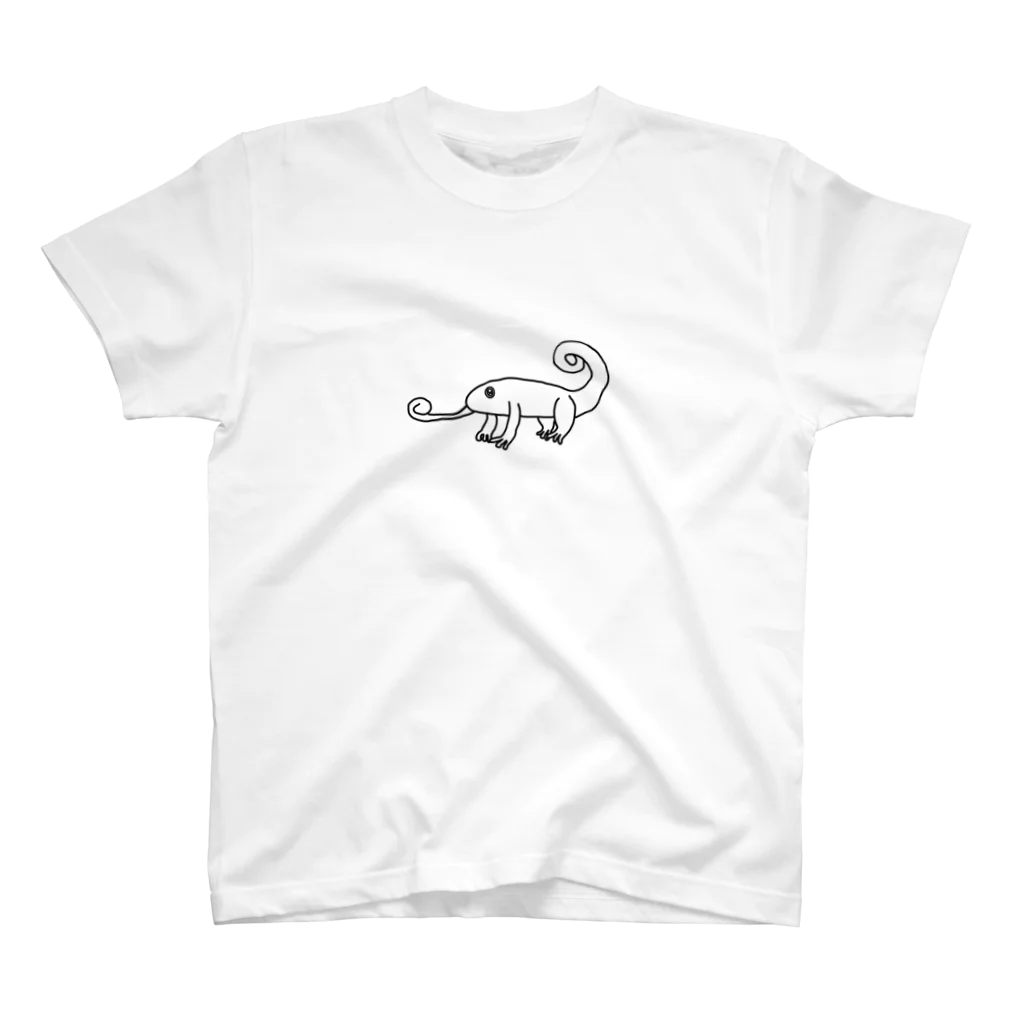 ソライロ工房Tシャツ部のカメレオン（ロゴ無し） スタンダードTシャツ