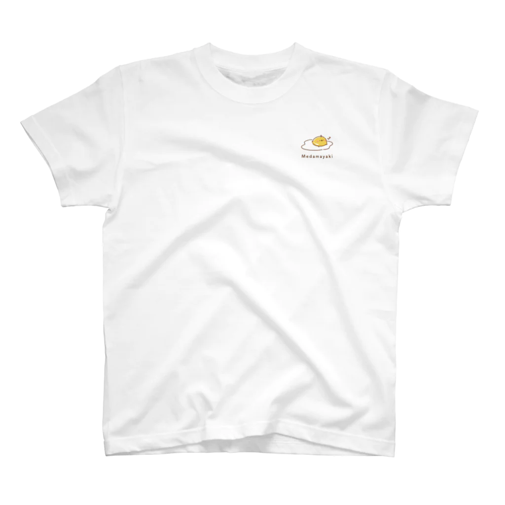 イラストレーターmoca.萌香のこっこさんとぴ。(目玉焼き_ワンポイントTシャツ) Regular Fit T-Shirt