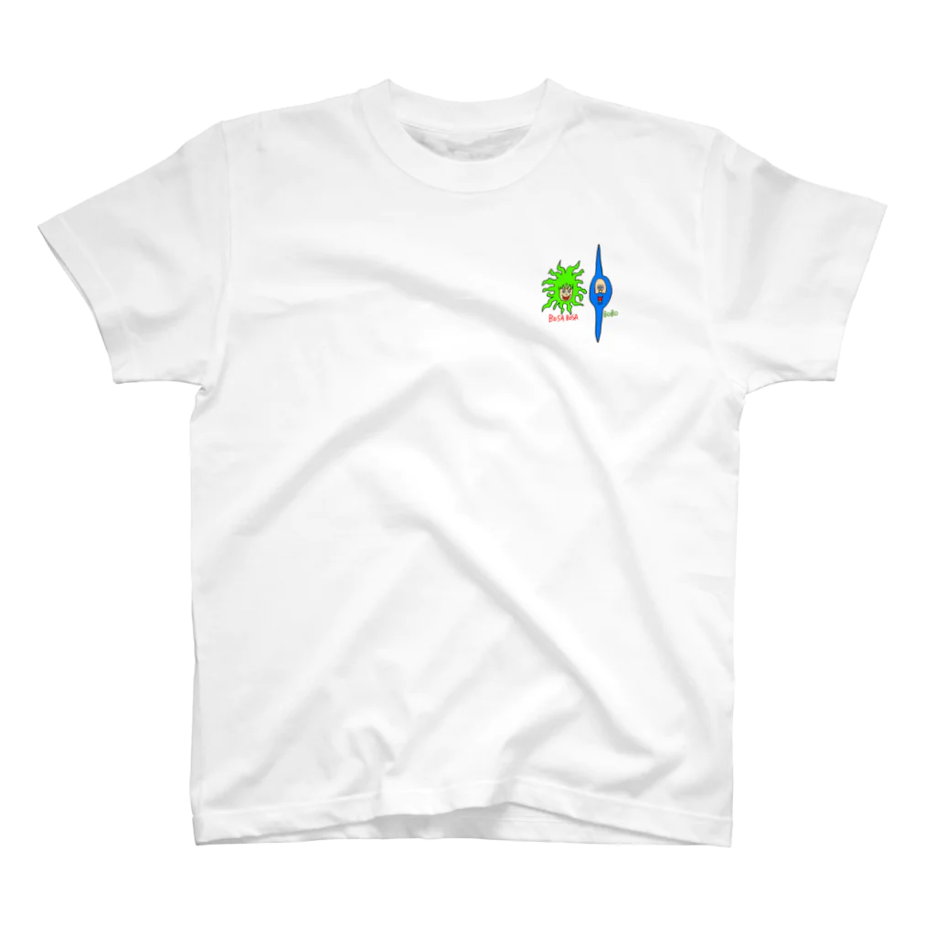 INASBY 髑髏毒郎のボーボー細菌ボサボサ細菌Tシャツ スタンダードTシャツ