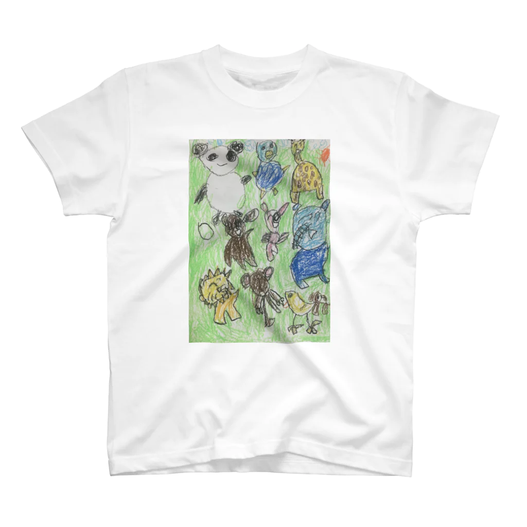 かじの小学生の描く動物園 スタンダードTシャツ