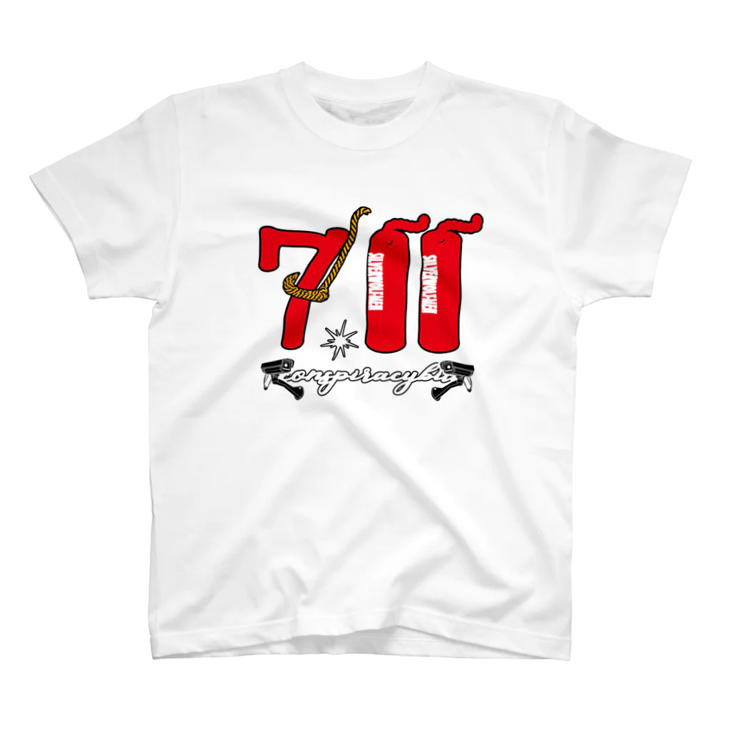 ＳＩＬＶＥＲＷＯＬＦＭＥＮmixculturedesinのゲリラコレクション「７１１」Tシャツ Regular Fit T-Shirt