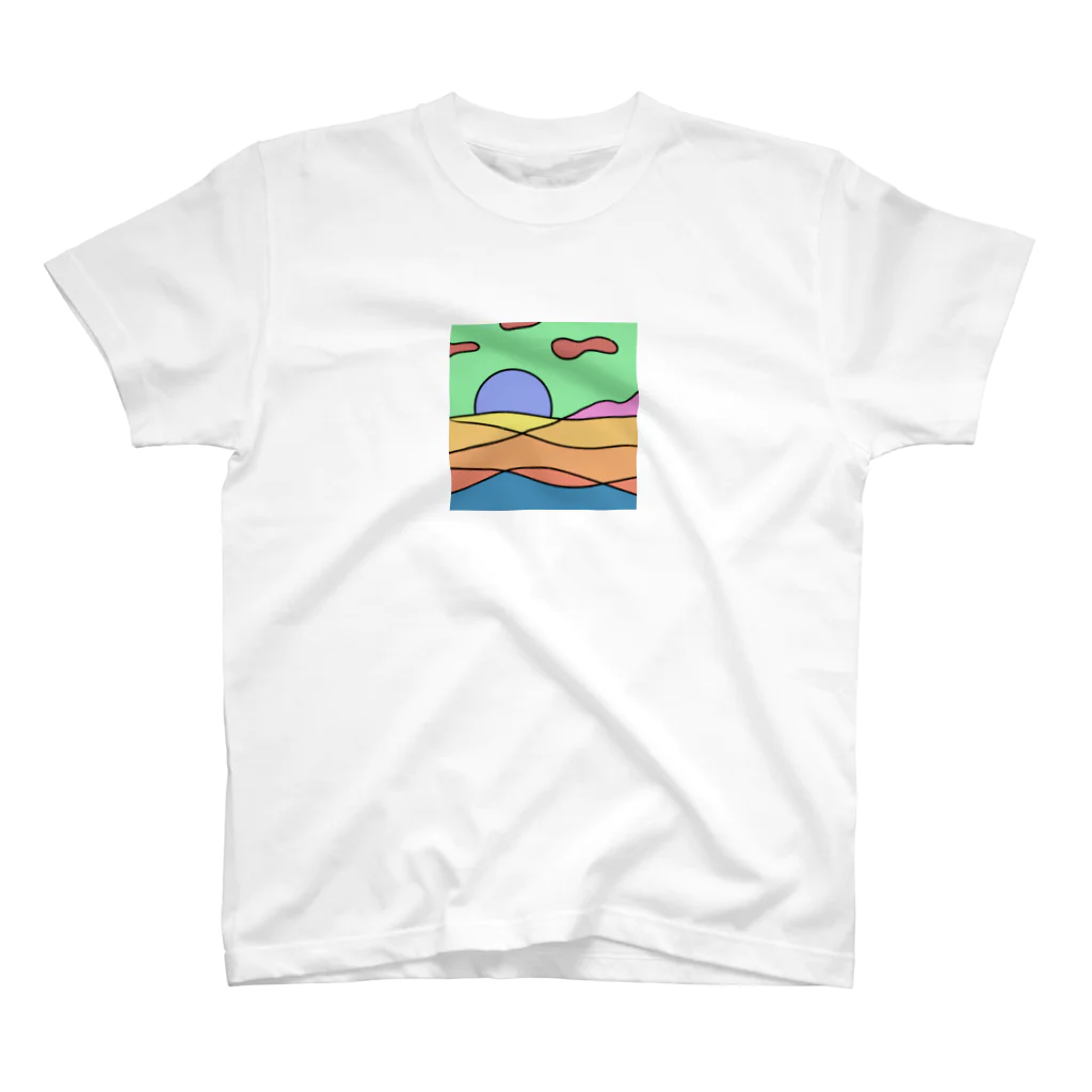 AKANEartの背景 スタンダードTシャツ