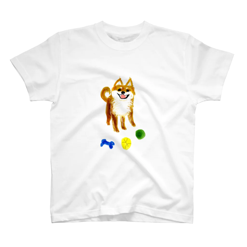 柴犬non-foxのボールで遊ぼうよ Regular Fit T-Shirt